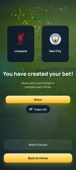 A new bet ready to share with friends